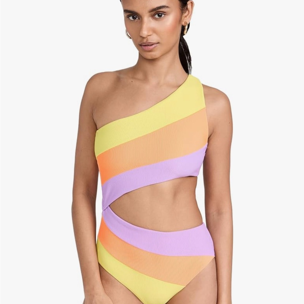 Beach Riot Joyce sundazed cutout one piece NWT sz S